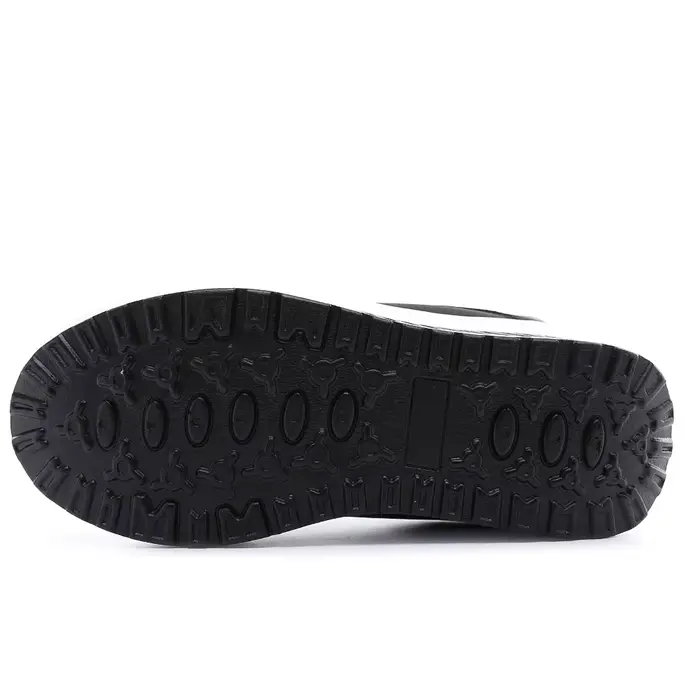 Chaussures de marche en PU noir et blanc pour femmes