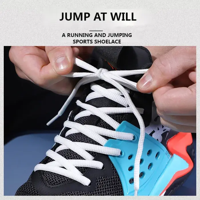 1 paire de lacets de chaussures ronds pour baskets de basket-ball hommes et femmes