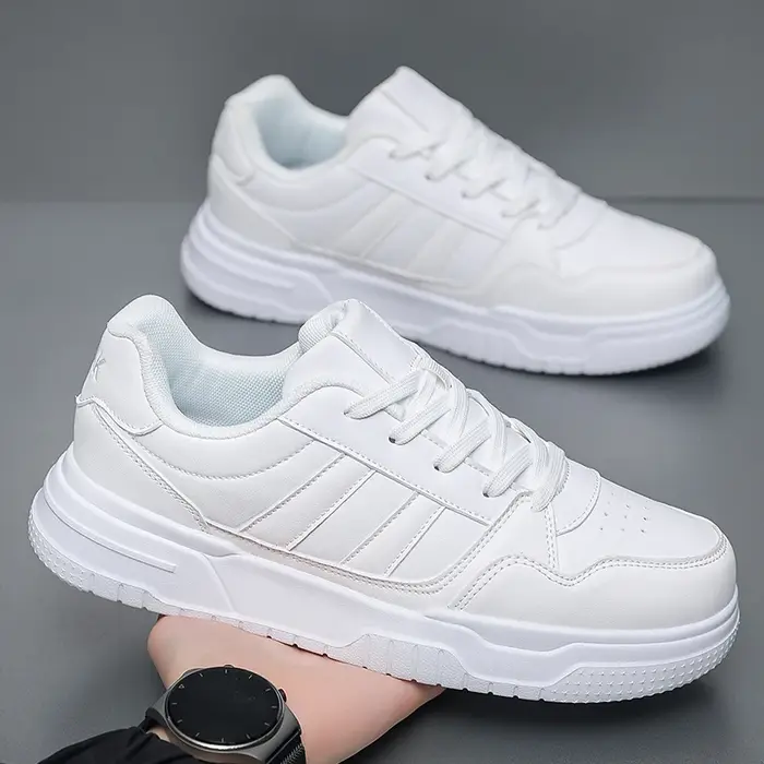 Baskets en cuir pour hommes