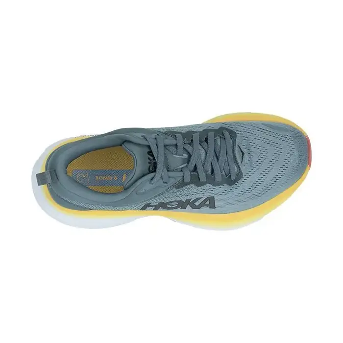 Chaussures Bondi 8 pour hommes et femmes, tige en maille technique, chaussures de course professionnelles pour marathon, baskets basses classiques de HOKA, chaussures décontractées.