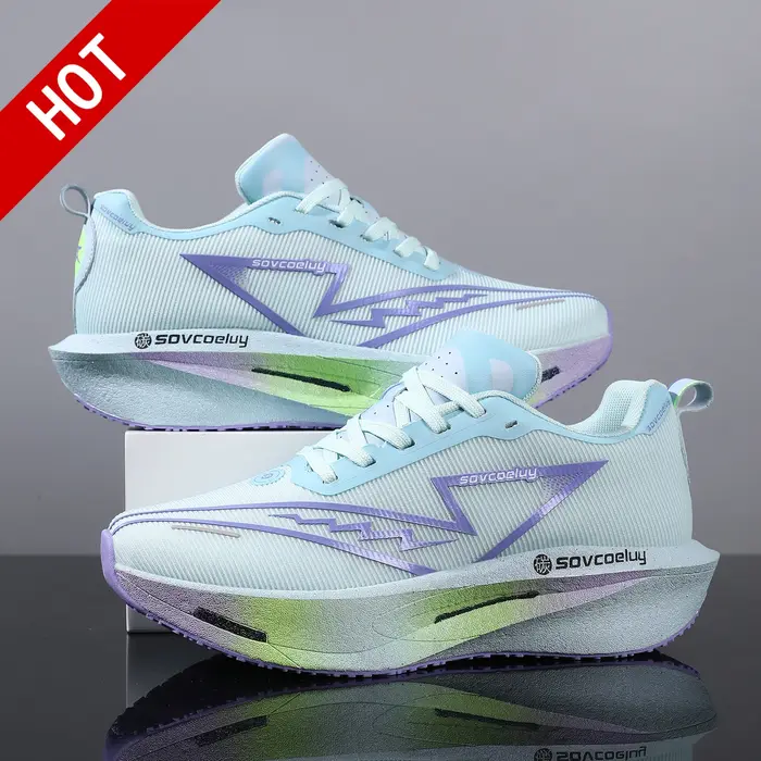 Chaussures de course marathon légères en carbone