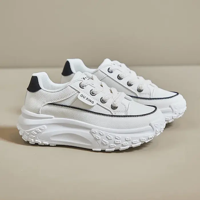 Chaussures à plateforme pour femmes, baskets de jogging décontractées en plein air, baskets de march