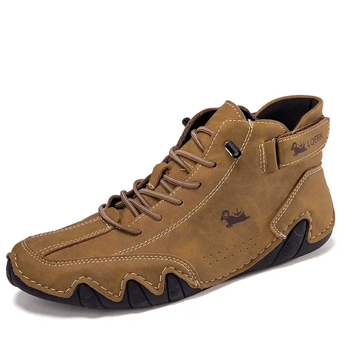 Baskets en cuir pour hommes, chaussures décontractées, mocassins de marche en plein air, confortables, bottes de luxe, nouvelle collection 2024
