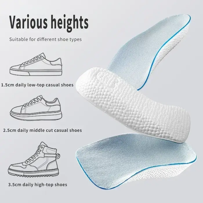 Semelles intérieures en mousse à mémoire de forme pour hommes et femmes