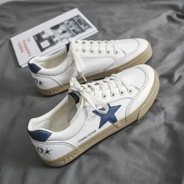 Chaussures de skate rétro blanches Star 2026 – Nouveauté été