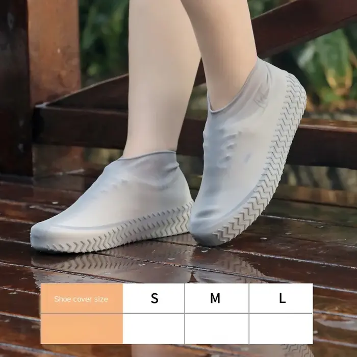 Couvre-chaussures imperméables réutilisables en silicone