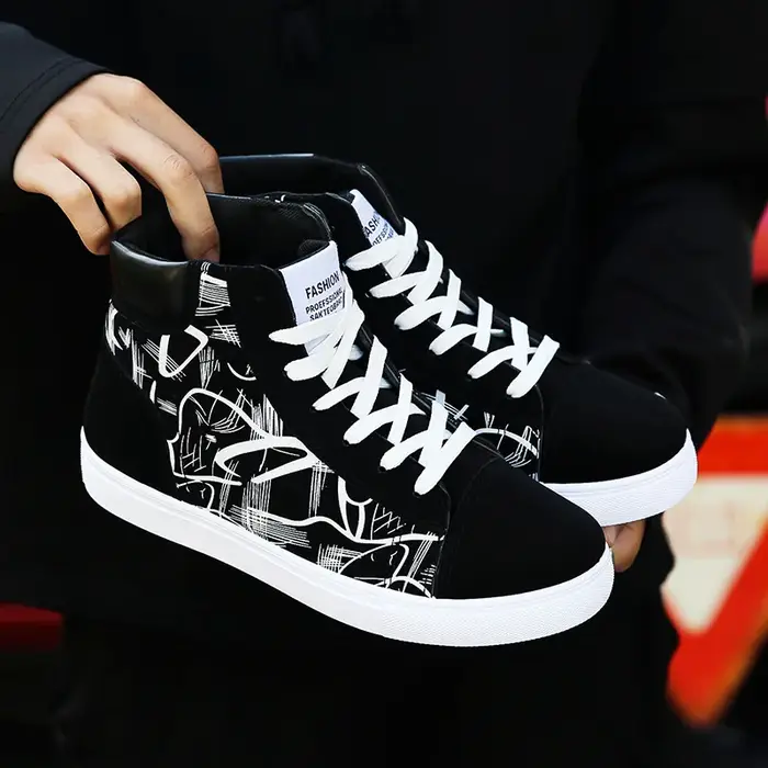 Baskets de mode hommes chaussures en tissu respirant Cool Style de rue