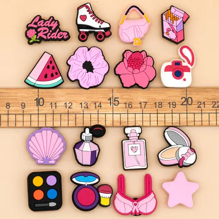 1/25 pièces Breloques roses pour chaussures