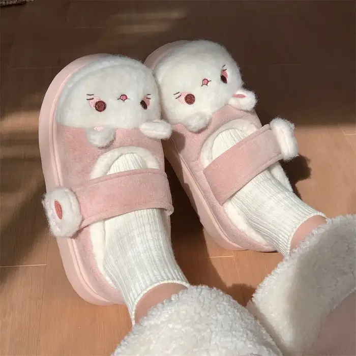 Chaussures antidérapantes en forme de patte de chat de dessin animé
