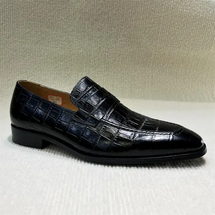 Mocassins pointus italiens respirants pour hommes, chaussures décontractées à enfiler pour mariage,