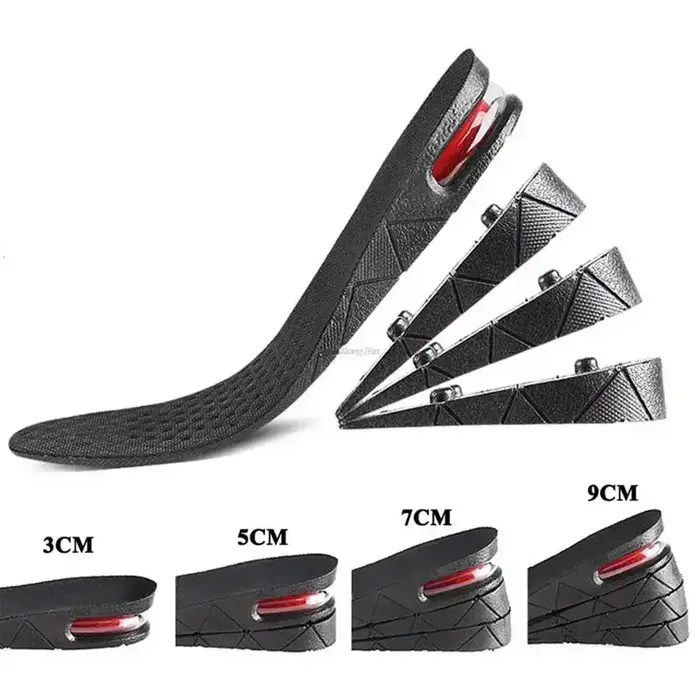 Coussin de chaussure à Air pour hommes et femmes, semelle intérieure Invisible Variable de 3 à 9cm, 
