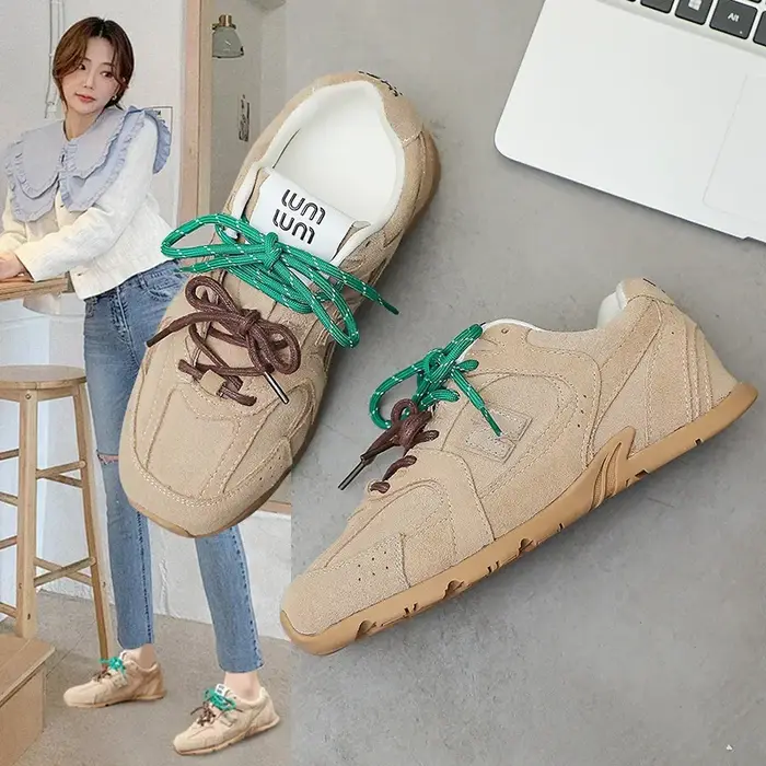 Sheii – baskets de sport rétro en cuir véritable pour femmes