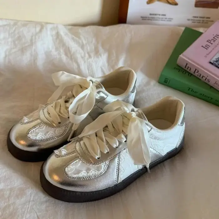 Rétro polyvalent femmes chaussure mode tempérament
