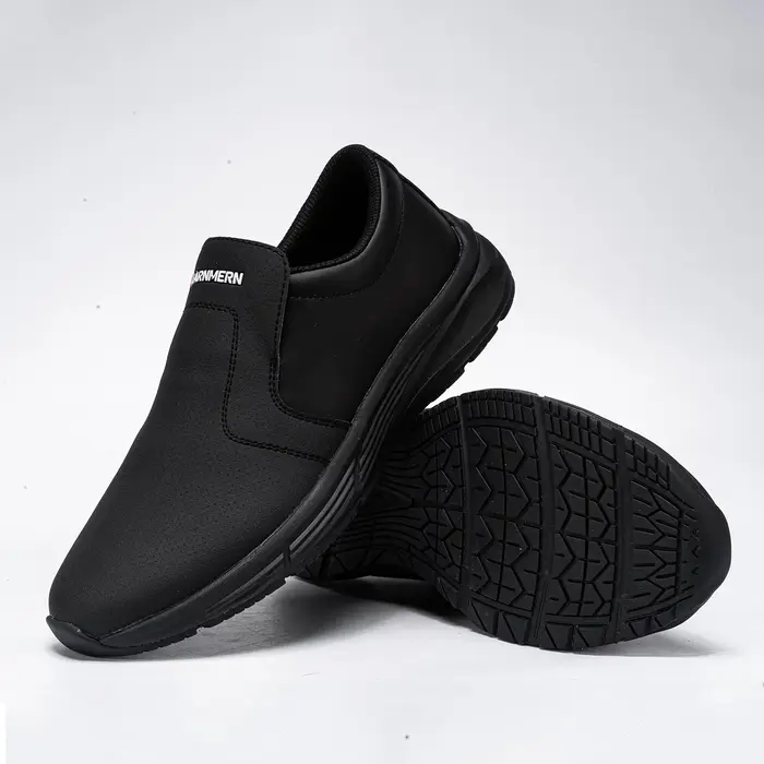 LARNMERN chaussures de Chef pour hommes résistant cuisine cuisinier imperméable antidérapant