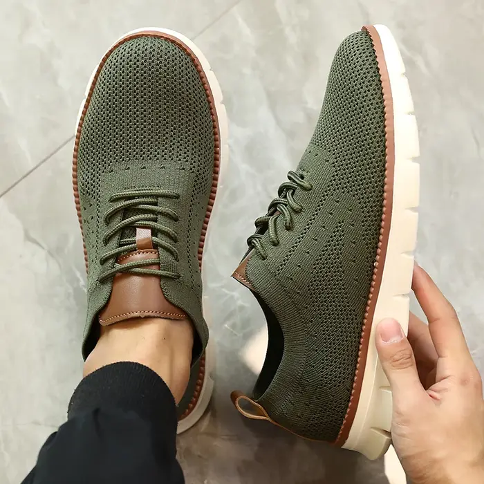 Chaussures tricotées décontractées ultra-légères pour hommes