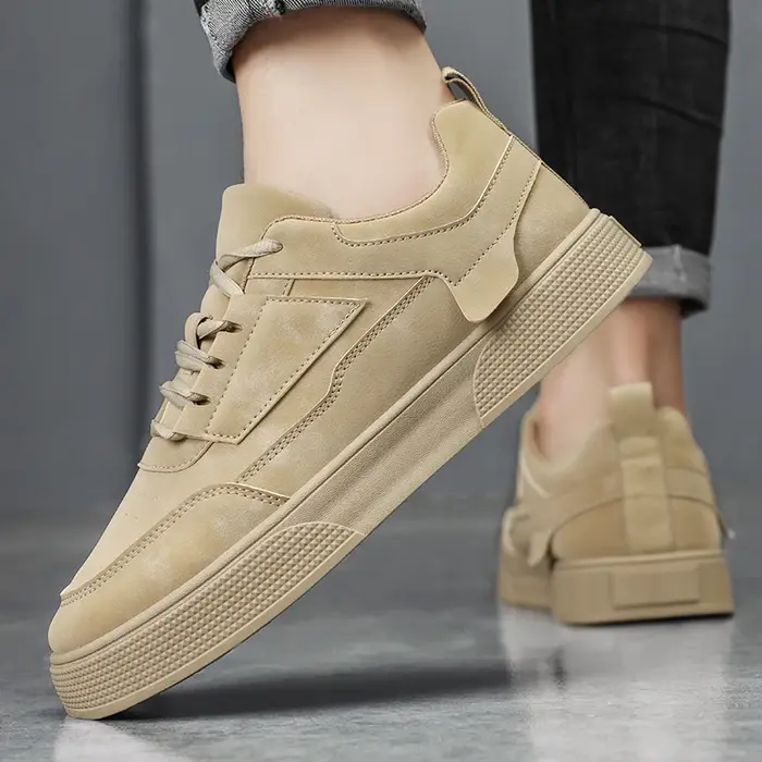 Chaussures de sport décontractées polyvalentes pour hommes à tige basse, confortables et tendance, à