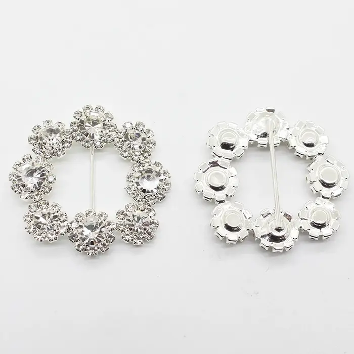 Boucles brillantes en strass pour chaussures, 2 pièces/lot, pour travaux manuels, décoration de cein