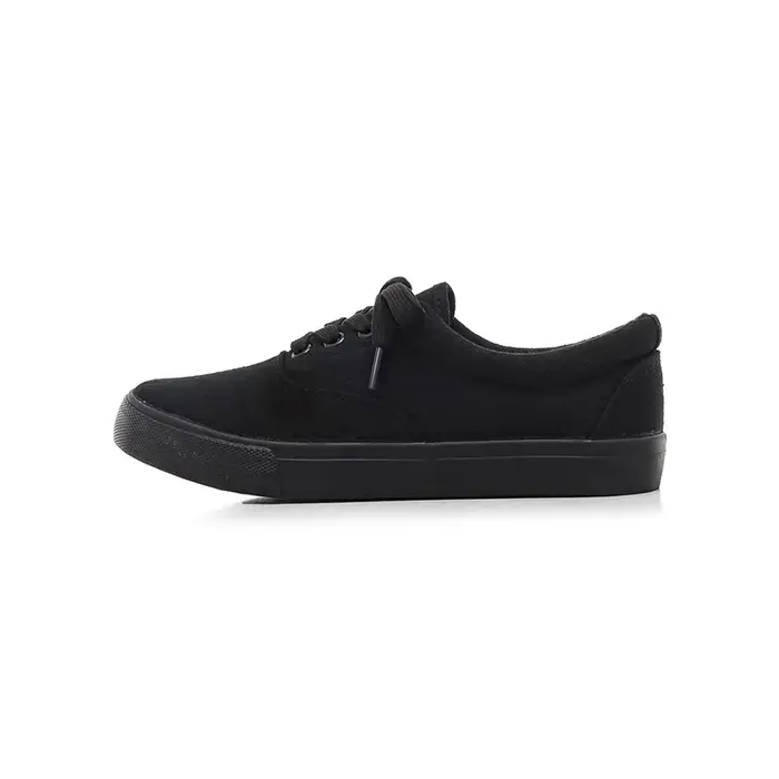 Baskets basses polyvalentes en toile noire pour femmes