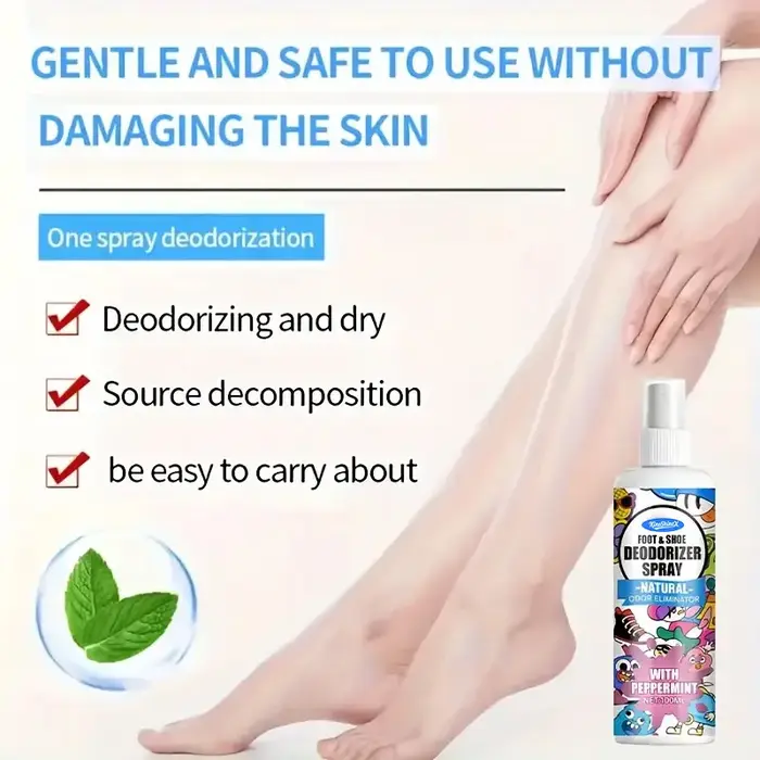 Flacon pulvérisateur désodorisant pour pieds
