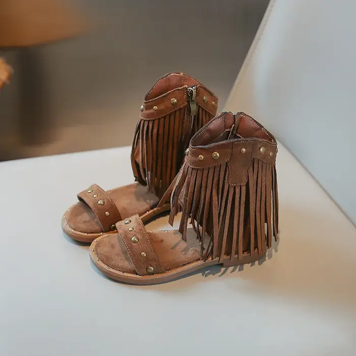 Sandales cloutées mode chaussures pour enfants filles