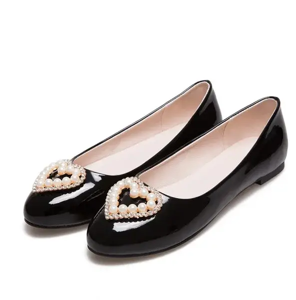 Chaussures plates rondes peu profondes pour femmes, chaussures de ballet décontractées, Parker, mode
