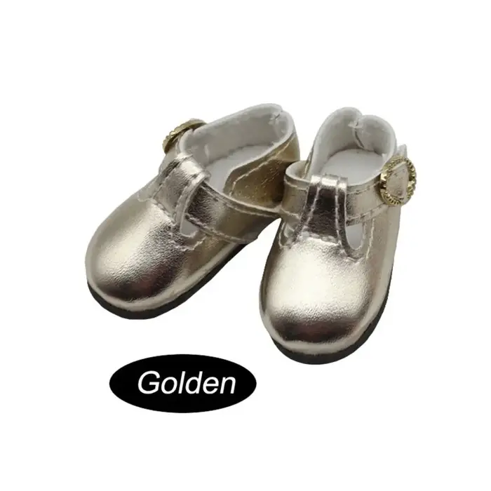 Accessoires en cuir PU 4.6cm, baskets colorées brillantes, 1 paire de chaussures en cuir PU, Mini bo