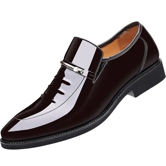 Chaussures en cuir verni pour hommes