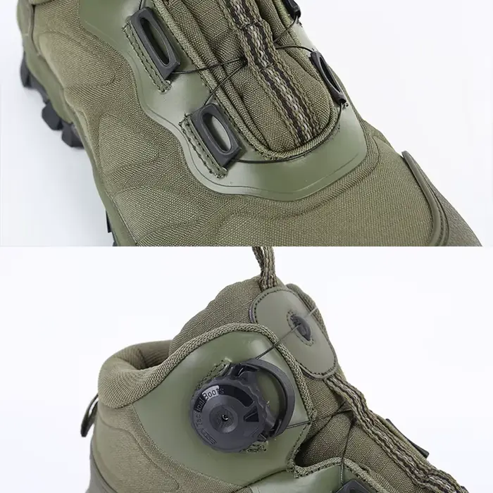 Lynjacye marque ESDY mi coupe hommes bottes de randonnée avec bouton en dentelle rapide chaussures d'escalade femmes