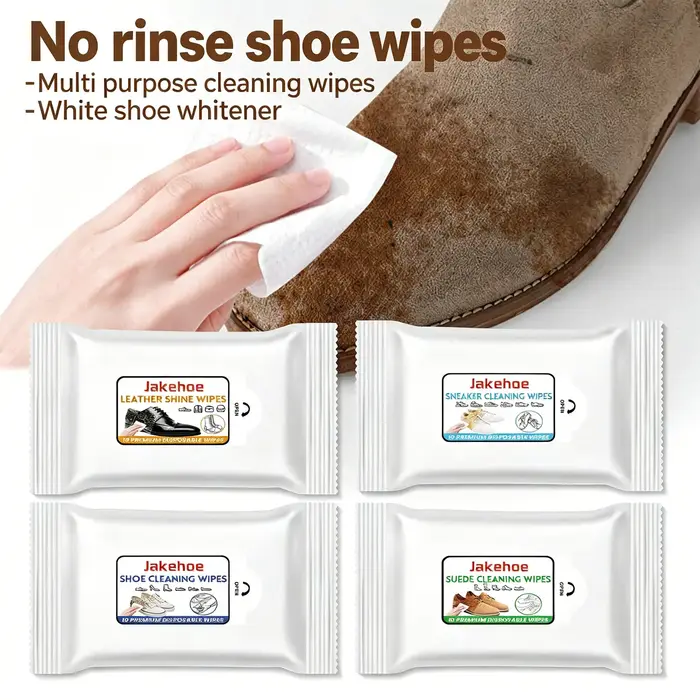 Lingettes Nettoyantes Multi-usages pour Chaussures – Sans Rinçage