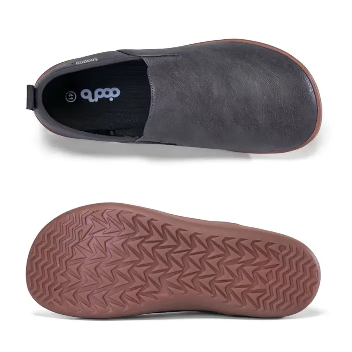 Oiaano bout large hommes chaussures minimalistes baskets confortables en cuir