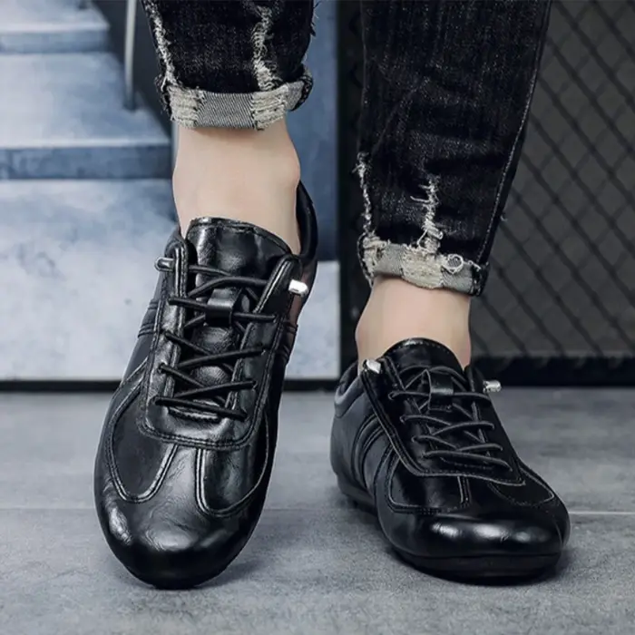 Chaussures pour hommes, nouvelles chaussures décontractées en cuir, semelle souple, légères, ventilées, chaussures de marche de haute qualité, baskets d'été pour hommes, à la mode