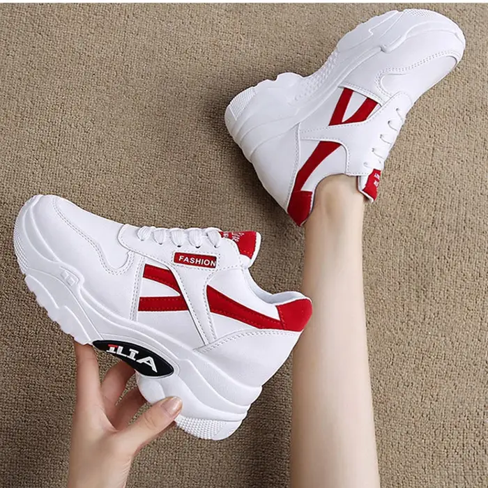 Baskets femmes plate-forme augmentation intérieure chaussures femme