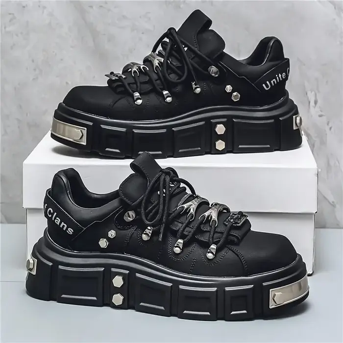 Chaussures à plateforme de haute qualité pour femmes, baskets décontractées en cuir, chaussures de s