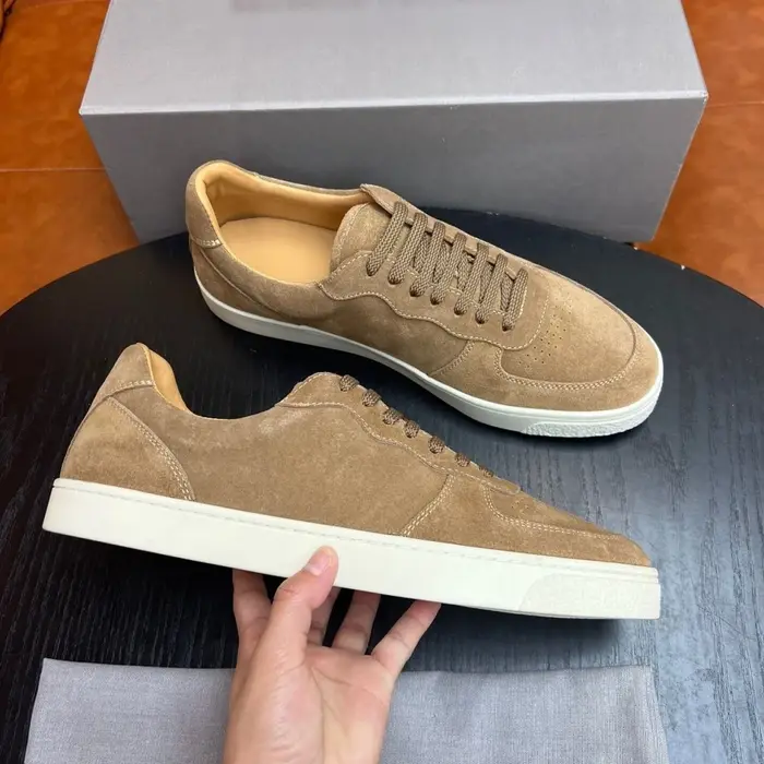 Chaussures décontractées en daim pour hommes 2026 – Baskets basses à lacets style américain