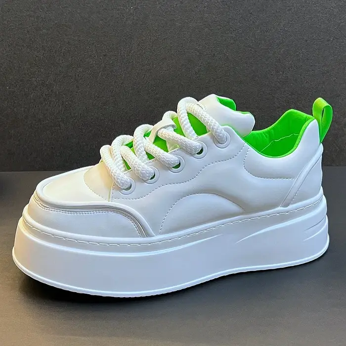 Chaussures décontractées respirantes à semelle épaisse pour hommes