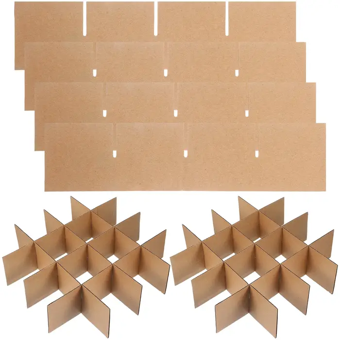 Séparateurs de boîtes mobiles en carton, multi-usages, bricolage, boîtes en carton, diviseurs de pla