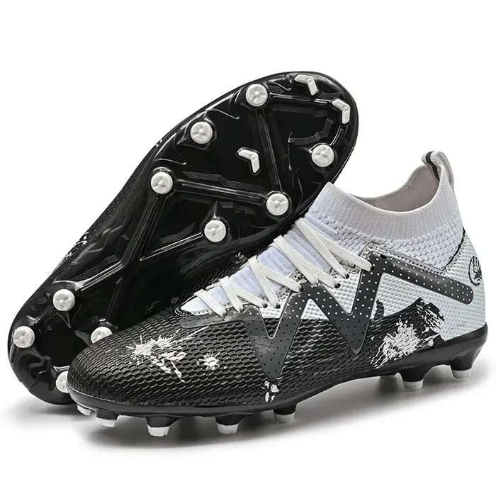 Chaussures de football coordonnantes pour hommes, chaussures de football en plein air, baskets de fu