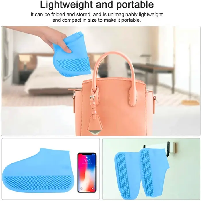 Couvre-chaussures imperméable en Silicone, protection unisexe pour chaussures, bottes de pluie pour 