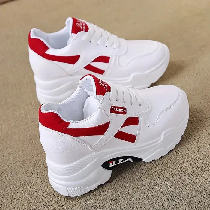 Baskets femmes plate-forme augmentation intérieure chaussures femme chaussures décontracté chaussure