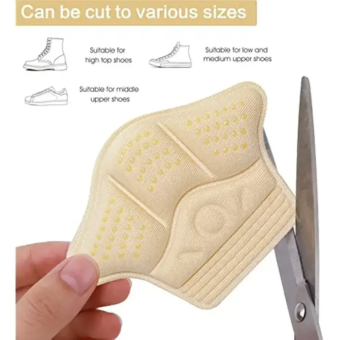 Semelles Autocollantes de Protection de Talon pour Baskets, Patch de Taille Réglable, Coussinets de