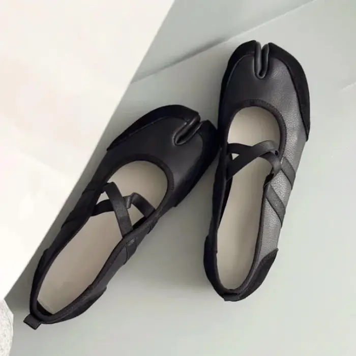 Tabi – chaussures plates à bretelles croisées pour femmes
