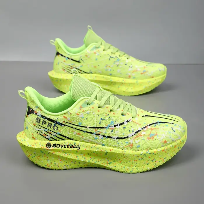 Chaussures de sport pour hommes, tendance, spécialisées en marche, avec plaque en carbone, pour mara