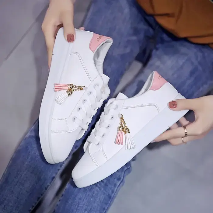 Baskets légères en cuir PU pour femmes
