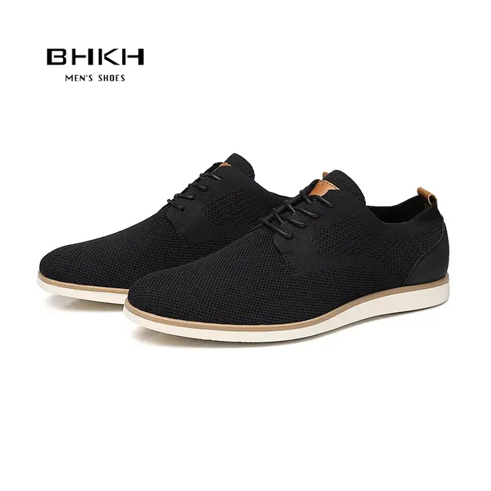 BHKH chaussures de course respirant tricoté maille chaussures légères décontractées bureau travail c