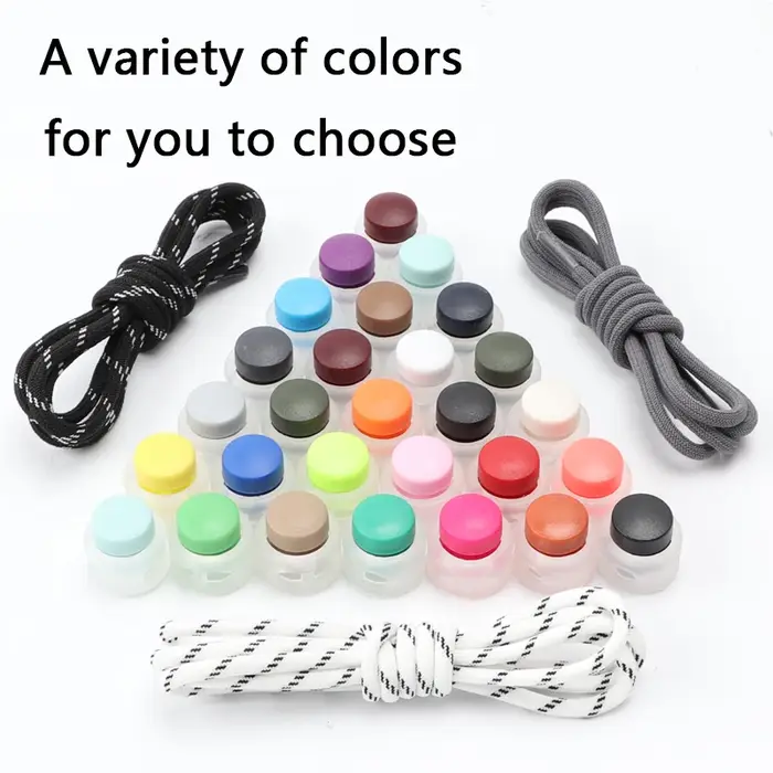 Lacets de verrouillage à ressort sans attaches, baskets élastiques pour enfants et adultes, lacets r