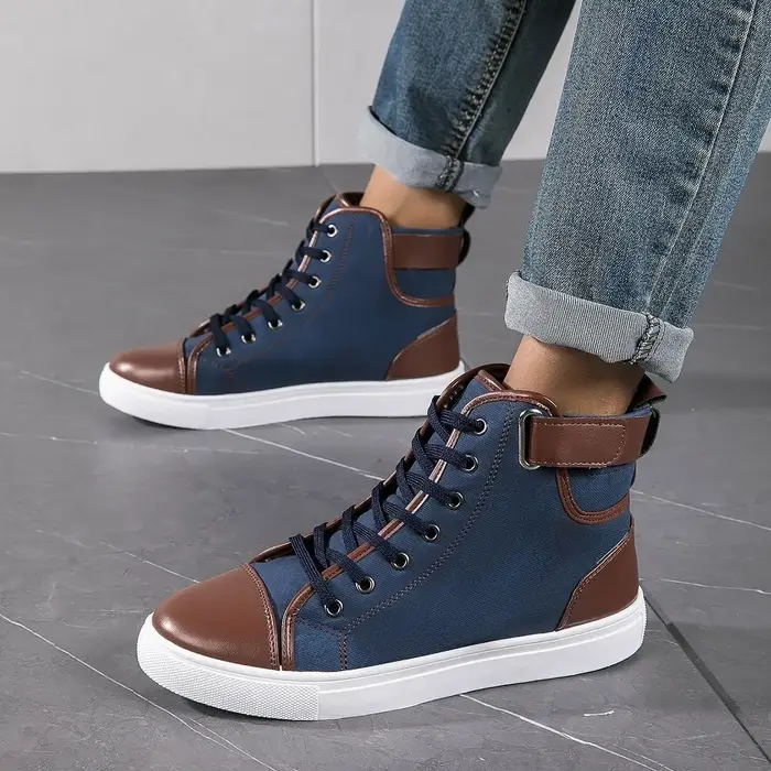 Baskets pour hommes en cuir