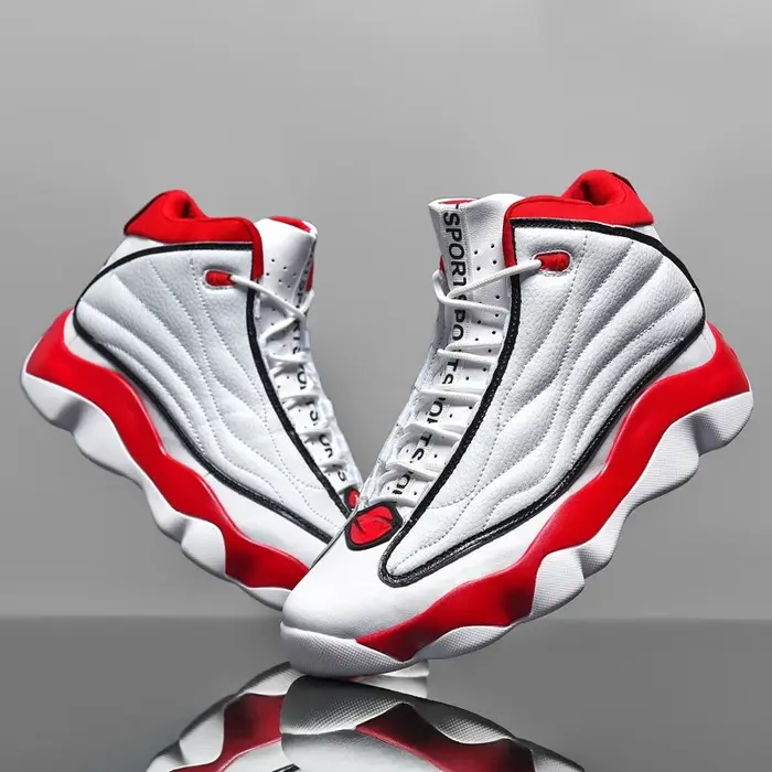 Chaussure de basketball classique professionnelle pour homme et femme, de qualité supérieure, résistante à l'usure, modèle mi-montant