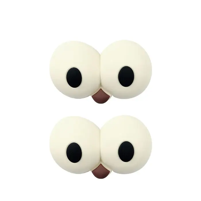 Lot de 2 boucles de chaussures en forme d'œil 3D, taille MAX, en carton amine, accessoires à breloqu