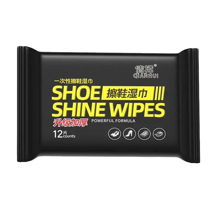 12 pièces/30 pièces chaussures jetables lingettes propres chaussures blanches portables lingettes de
