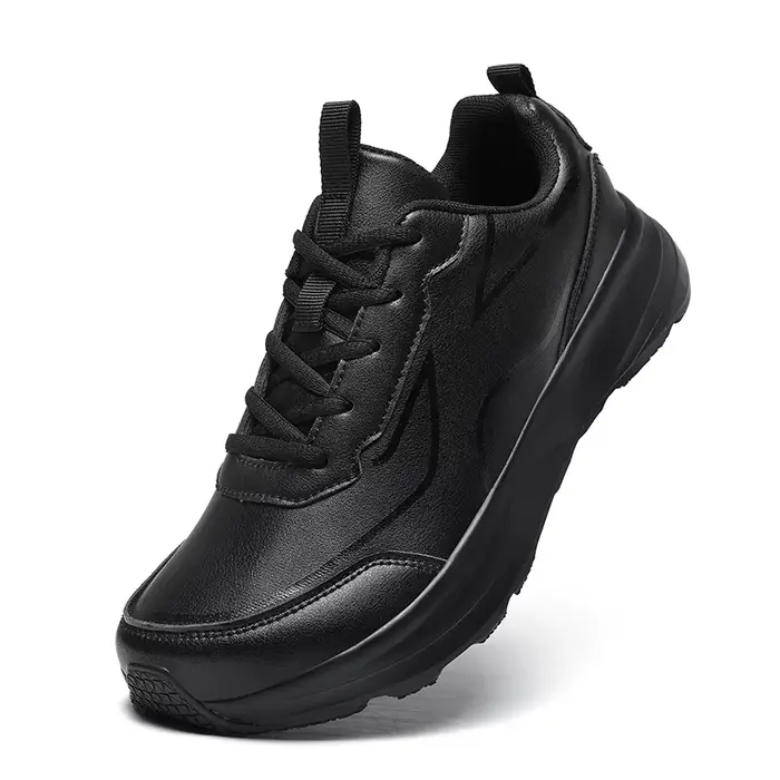 ELUVA bout large hommes chaussures minimalistes baskets confortables en cuir PU chaussures décontrac